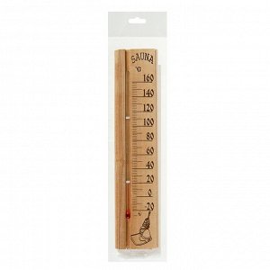 Деревянный термометр для бани и сауны &quot;Sauna&quot; в пакете