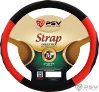 Оплётка на руль  PSV STRAP Fiber (Черно-Красный) М