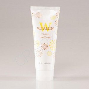 [Enough] Крем для рук осветляющий С комплексом витаминов, W vitamine hand cream, 100 мл