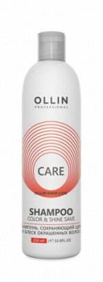 OLLIN CARE Шампунь, сохраняющий цвет и блеск окрашенных волос 250мл/ Color&amp;Shine Save Shampoo