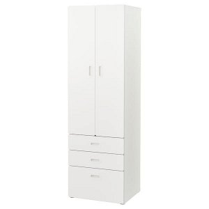 СТУВА / ФРИТИДС Шкаф платяной, белый, белый, 60x50x192 см