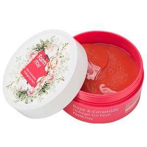 FarmStay Rose & Ceramide Hydrogel Eye Patch Гидрогелевые патчи с керамидами и с экстрактом розы