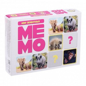 Настольная игра «Мемо. Мир животных»