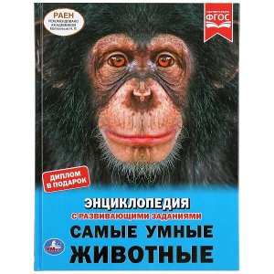 978-5-506-03890-0 "УМКА". САМЫЕ УМНЫЕ ЖИВОТНЫЕ (ЭНЦИКЛОПЕДИЯ С РАЗВИВАЮЩИМИ ЗАДАНИЯМИ А4). ТВЕРДЫЙ ПЕРЕПЛЕТ в кор.15шт