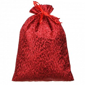 Мешок подарочный, ткань, полиэстер, 17х24 см, 6 цветов
