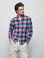 Рубашка slim fit в клетку
