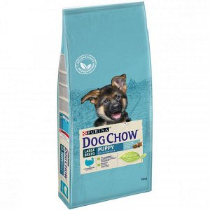 Dog Chow Puppy Large Breed сухой корм для щенков крупных пород Индейка 14кг