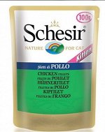 Schesir Pollo Kitten влажный корм для котят Цыплёнок 100гр пауч