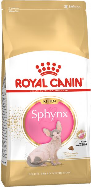 Royal Canin Kitten Sphynx сухой корм для котят Сфинксов в возрасте до 12 месяцев 400г