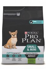 Pro Plan Small&amp;Mini Adult Sensitive Digestion сухой корм для собак мелких и карликовых пород Ягненок/рис 7кг