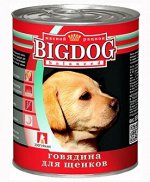 Зоогурман Big Dog влажный корм для щенков Говядина 850гр консервы