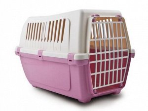 MP-Bergamo VISION PLASTIC 50 переноска с пластиковой дверцей для животных весом до 6кг размер 48*32*33см