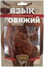 Деревенские лакомства КР Язык говяжий для собак 50гр