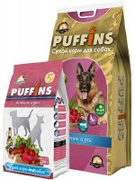 Puffins сухой корм для собак Ягненок/Рис 0,5кг