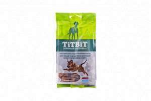 Титбит Titbit Хрустящие подушечки с начинкой со вкусом ягненка и сыра для собак крупных и средих пород 95г.