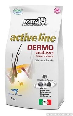 Forza10 Dermo Active Line диета сухой корм для собак всех пород с патологиями кожного покрова 4кг