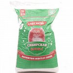 Наполнитель Сибирская Кошка Лесной 20кг древесный