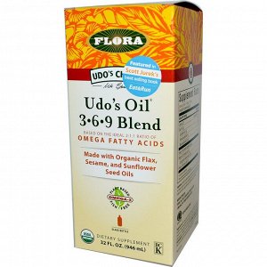 Flora, Udo&#x27 - s Choice, Udo&#x27 - s Oil 3-6-9 Blend, 32 fl oz (946 ml)