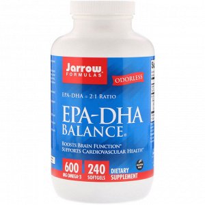 Jarrow Formulas, EPA-DHA Balance, 240 мягких таблеток