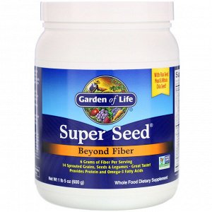 Garden of Life, Super Seed, не только клетчатка, 600 г (1 фунт 5 унций)