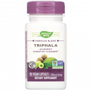 Nature&#x27 - s Way, Premium Blend, Triphala, 90 Vegan Capsules