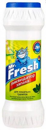 Mr.Fresh Порошок Ликвидатор запаха для кошачьих туалетов 500г