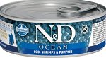 Farmina N&amp;D Cat Ocean Kitten влажный корм для котят Треска, креветки и тыква 80гр