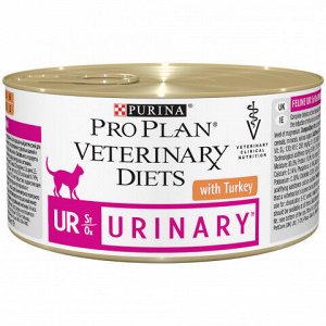 Pro Plan Urinary UR диета влажный корм для кошек при мочекаменной болезни 195гр консервы