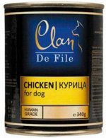 Clan De File Chicken влажный корм для собак Курица 340гр консервы АКЦИЯ!