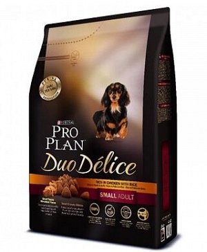 Pro Plan Duo Delice Small Adult сухой корм для собак мелких пород Курица/рис 700гр