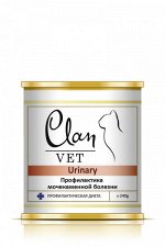 Clan Vet Urinary диета влажный корм для кошек Профилактика МКБ 240гр консервы