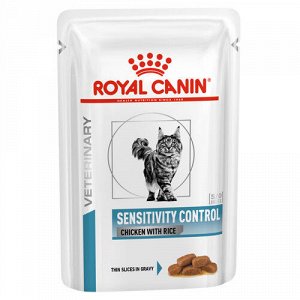 Royal Canin Sensitivity Control диета влажный корм для кошек при пищевой аллергии и непереносимости Сенситивити Контрол 85гр пауч