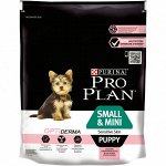 Pro Plan Small&amp;Mini Puppy Sensitive Skin сухой корм для щенков мелких и карликовых пород Лосось/рис 700гр АКЦИЯ!
