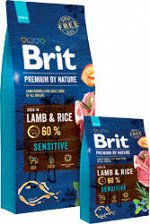 Brit Premium by Nature Sensitive сухой корм для взрослых собак с чувств. пищеварением Ягненок+Рис 3кг