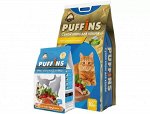 Puffins сухой корм для кошек Курочка и рыбка 10кг