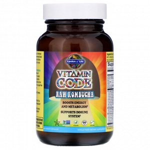 Garden of Life, Vitamin Code, RAW Kombucha, 60 Vegan Capsules