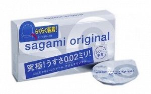 Ультратонкие презервативы Sagami Original 0.02 Quick - 6 шт.