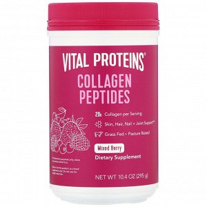 Vital Proteins, Пептиды коллагена, смесь ягод, 295 г (10,4 унции)