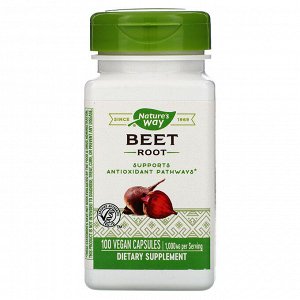 Nature&#x27 - s Way, Beet Root, 1,000 mg, 100 Vegan Capsules