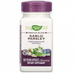 Nature&#x27 - s Way, Premium Blend, Garlic Parsley, 1,090 mg, 100 Vegan Capsules