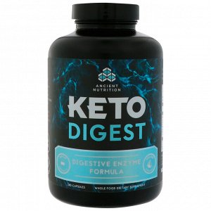 Dr. Axe Ancient Nutrition, Keto Digest, пищеварительные ферменты, 180 капсул