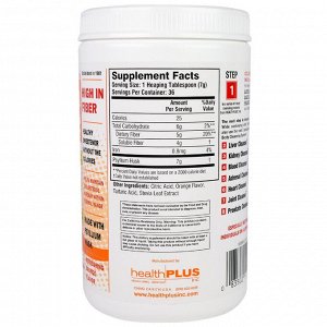 Health Plus, "Чистка кишечника", средство для чистки толстого кишечника, с освежающим апельсиновым вкусом, 9 унций (255 г)