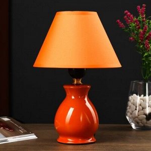 Настольная лампа 7004 1х60W E27 оранжевый 18х25 см