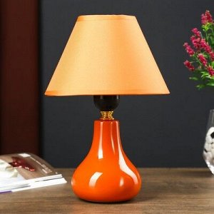Настольная лампа 0104 1х60W E27 оранжевый 18х25 см