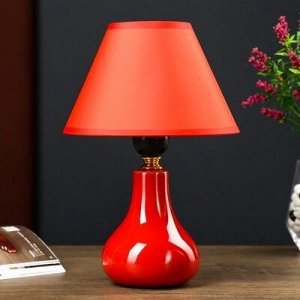 Настольная лампа 0104 1х60W E27 красный 18х25 см