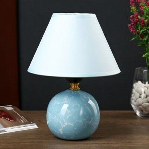 Настольная лампа 1104 1х60W E27 голубой 18х25 см