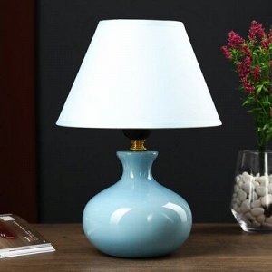 Настольная лампа 7104 1х60W E27 голубой 20х28 см