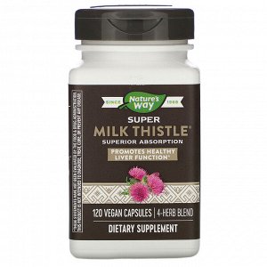 Nature&#x27 - s Way, Super Milk Thistle, 120 Vegan Capsules