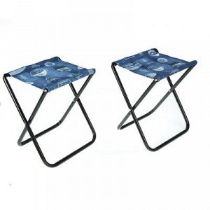 Набор стульев НПС, 34 x 30 x 37 см, синий, 2 шт. в сумке