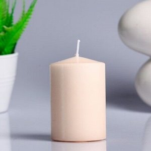 Свеча пеньковая ароматическая "Персик", 5,6х8 см